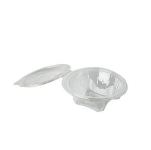 Pojemnik sałatkowy z PETu z pokrywką 600 ml o 177 mm 6,6 cm (paczka 50 szt.)