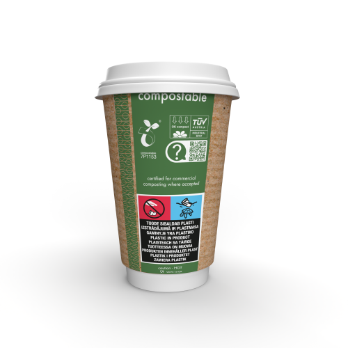 Kubek dwuwarstwowy kraft ⌀ 89 mm, 450 ml