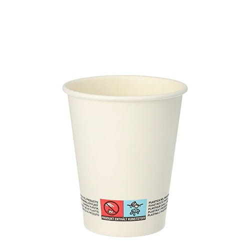 Kubek papierowy biały, fi 80 mm, 200 ml