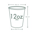 Kubek jednowarstwowy biały ⌀ 89 mm, 340 ml