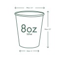 Kubek jednowarstwowy biały ⌀ 79 mm, 220 ml