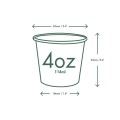 Kubek jednowarstwowy biały ⌀ 62 mm, 110 ml