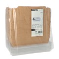 Pojemnik z pokrywką, kraft, 21,9 x 15 x 4,9 cm, 1200 ml