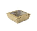 Opakowanie na ciasta, pasty, z okienkiem PLA 12 x 12 x 4,5 cm, 650 ml