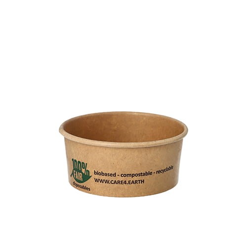 Kubek papierowy na zupę, kraft, fi 98 mm, 180 ml