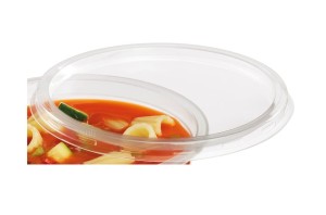 Pokrywka przezroczysta z PP do pojemnika średnica 115 mm (paczka 50 szt.)