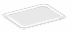 Pokrywka z PP do pojemnika 22,7 x 17,8 x 0,7 cm (paczka 80 szt.)