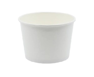 Miseczka papierowa biała 130 ml, fi 72 mm (paczka 25 szt.)