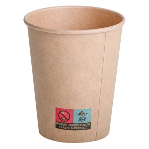 Kubek papierowy kraft , fi 90 mm, 300 ml (paczka 50 szt.) 