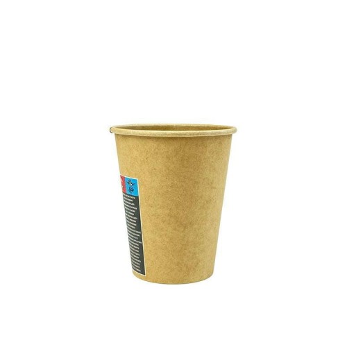 Kubek papierowy jednowarstwowy kraft fi 90 mm, 300 ml