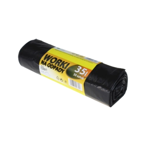 Worek na śmieci z folii LDPE 25 μm, 35 l