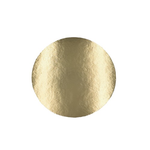 Złoty krążek pod tort fi 18 cm