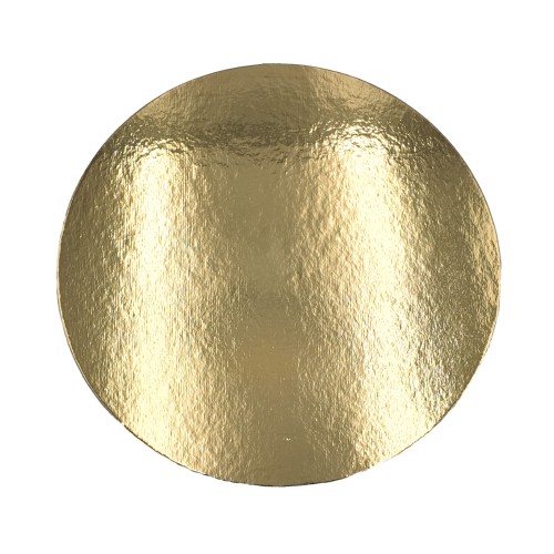 Złoty krążek pod tort fi 28 cm