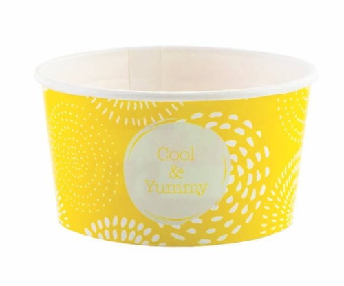 ojemnik na lody papierowy z nadrukiem fi 80 mm, 140 ml