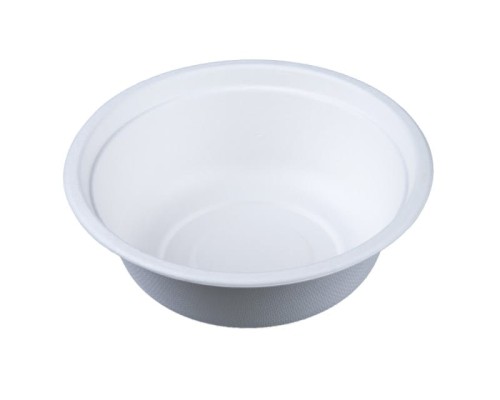 Miska z trzciny cukrowej biała 500 ml