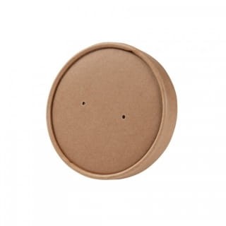 Pokrywka papierowa do pojemnika kraft ⌀ 95 mm, 470 ml
