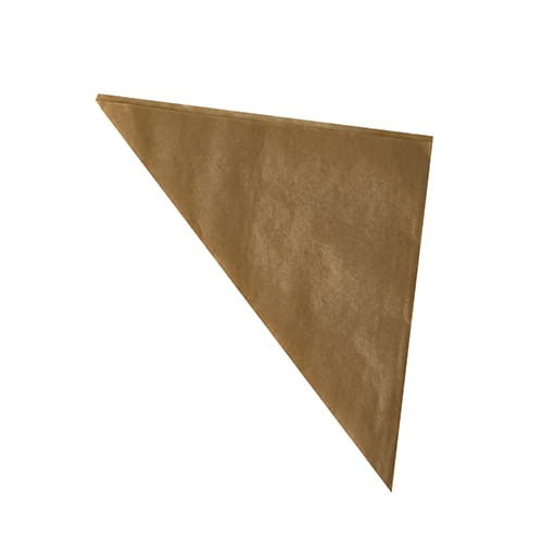 Rożek papierowy kraft, tłuszczoodporny 23 x 23 x 32,5 cm