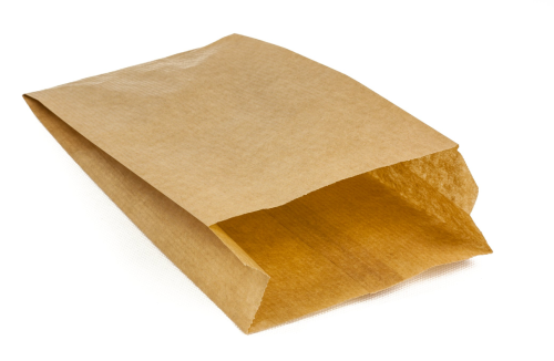 Torebka fałdowa kraft 49 cm x 10 cm x 5 cm