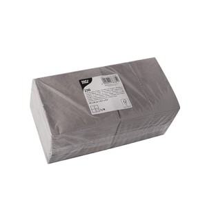 3-warstwowa serwetka szara, 24 cm x 24 cm (paczka 250 szt.)