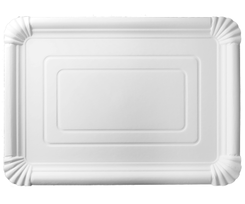 Tacka papierowa, biała - 34 x 24 cm