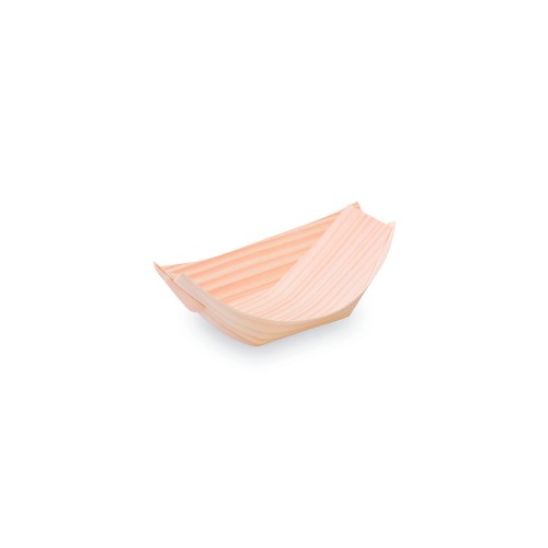Fingerfood - miseczki drewniane "Łódka" 11 cm x 7 cm