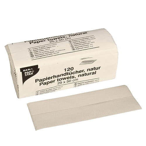 Ręcznik papierowy, naturalny - 50 x 25 cm
