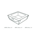 Opakowanie na ciasta, pasty, z okienkiem PLA 12 x 12 x 4,5 cm, 650 ml