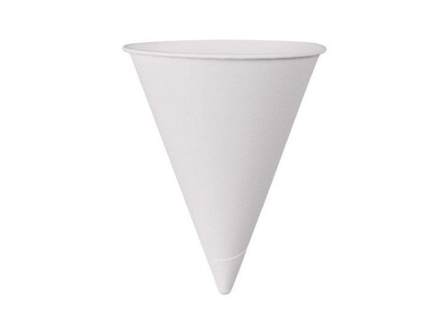 Kubek stożkowy biały ⌀ 70 mm, 100 ml