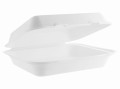 Opakowanie z trzciny cukrowej z pokrywką, 24 x 20,7 x 6,9 cm, 1000 ml