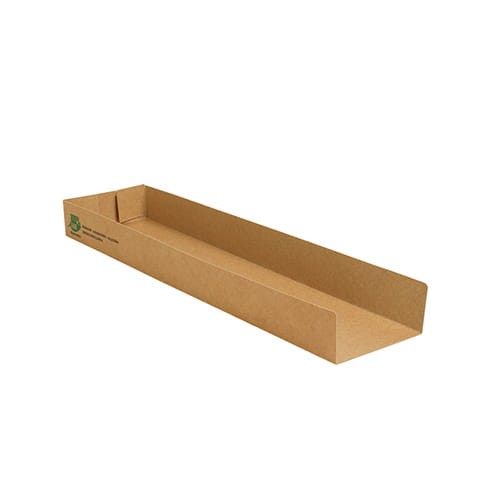 Tacka papierowa, kraft, 28,5 x 7,3 x 3 cm