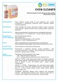 OVEN CLEANER (pojemnik 5 l) Ulotka produktowa
