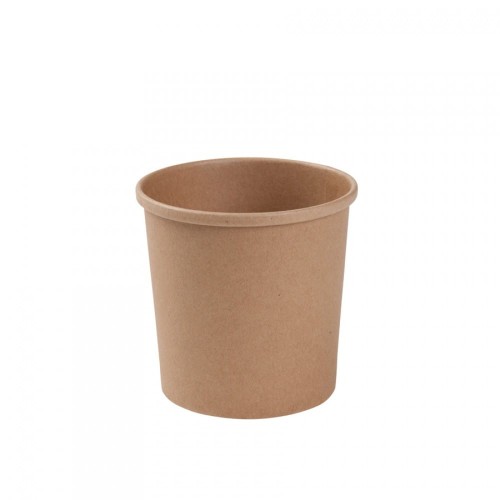 Pojemnik papierowy na zupy, kraft, fi 90 mm, 350 ml