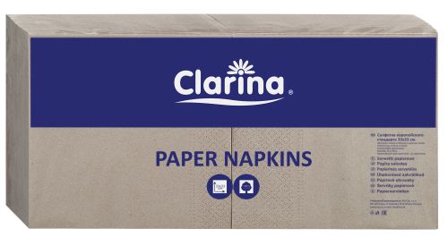 2-warstwowa serwetka brązowa 33 cm x 33 cm