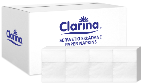 1-warstwowa serwetka dyspenserowa biała, 17 cm x 17 cm