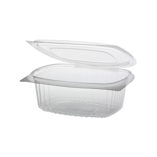 Pojemnik z rPET z pokrywką 500 ml 15 cm x 12,4 cm x 5,5 cm
