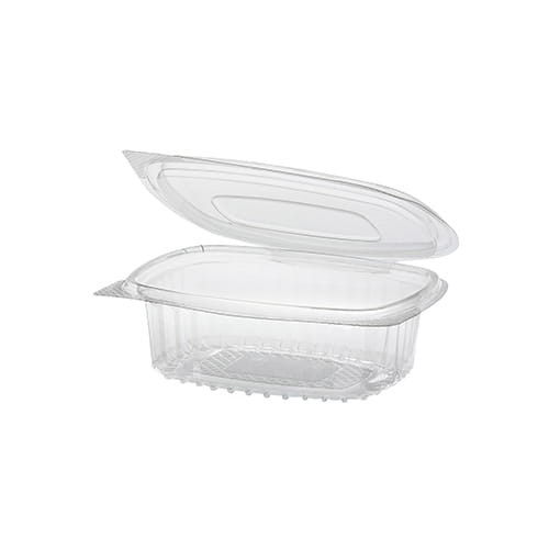 Pojemnik z rPET z pokrywką 250 ml 13,3 cm x 10,6 cm x 4,3 cm