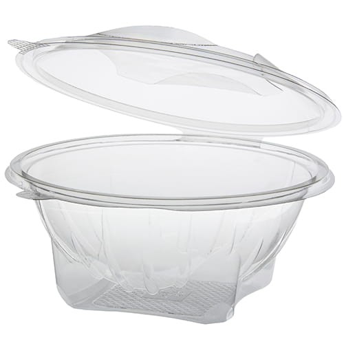 Pojemnik z rPET z pokrywką, okrągły ⌀ 185 mm, 1000 ml