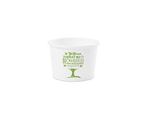 Pojemnik papierowy na zupy, desery, "Green Tree", fi 90 mm, 235 ml