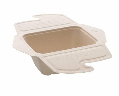 Pojemnik zamykany z pulpy roślinnej 17 x 13 x 7 cm, 750 ml