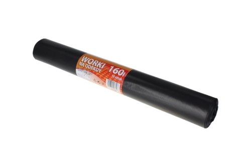 Worek na śmieci z folii LDPE 55 μm, 160 l