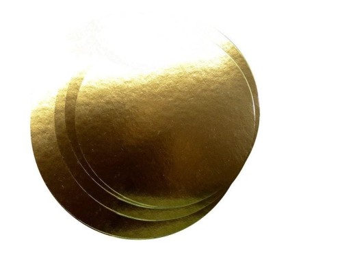Złoty krążek pod tort ⌀ 30 cm