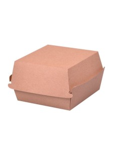 Burger box, kraft, XL, 12 x 12 x 8 cm (paczka 50 szt.)
