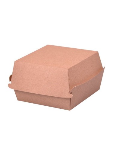 Burger box, kraft, XL, 12 x 12 x 8 cm