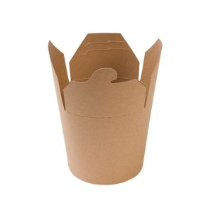 Food box, kraft, 9 x 9 x 9,5 cm, 750 ml (paczka 50 szt.) 