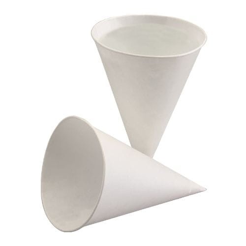 Kubek stożkowy biały ⌀ 70 mm, 100 ml