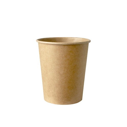 Kubek jednowarstwowy kraft ⌀ 80 mm, 250 ml