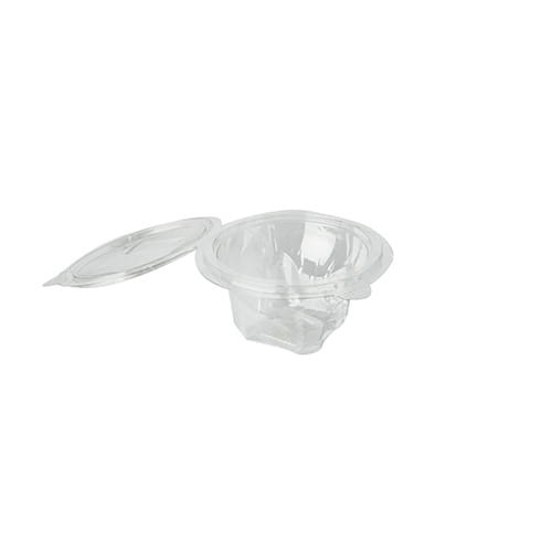 Pojemnik sałatkowy z PETu z pokrywką 250 ml ⌀ 123 mm, 6 cm