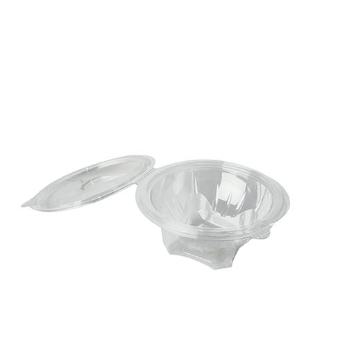 Pojemnik sałatkowy z PETu z pokrywką 500 ml ⌀ 157 mm, 6,8 cm