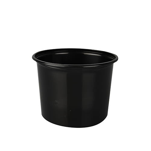 Pojemnik dresingowy z PP 100 ml czarny ⌀ 70,3 mm, 4,78 cm